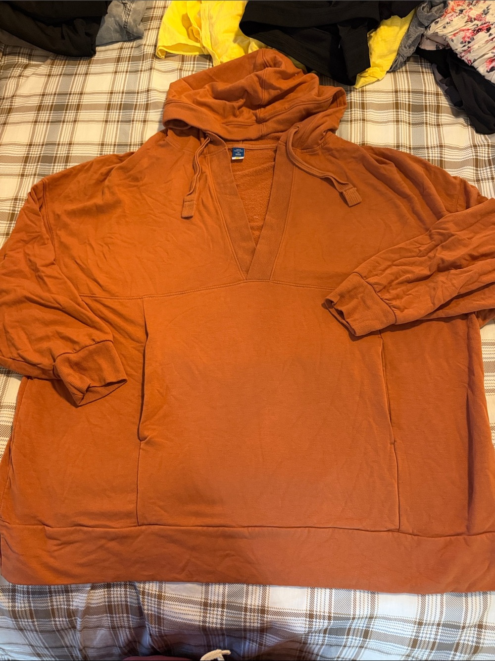 Old Navy Women’s Burnt Orange Pullover Hoodie